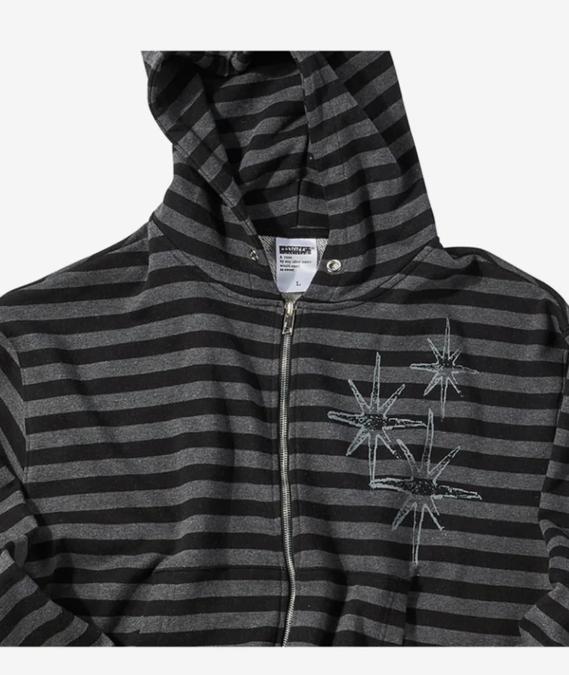 언타이틀 스트라이프 후드집업 상품이미지2