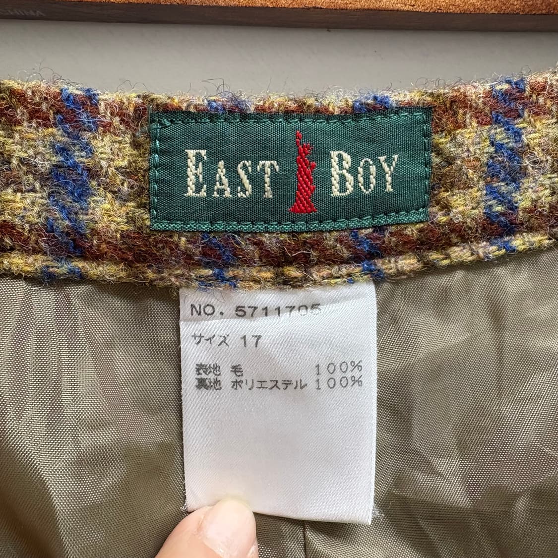 EASTBOY 이스트보이 울 랩 치마 바지 (JPN) 상품이미지5