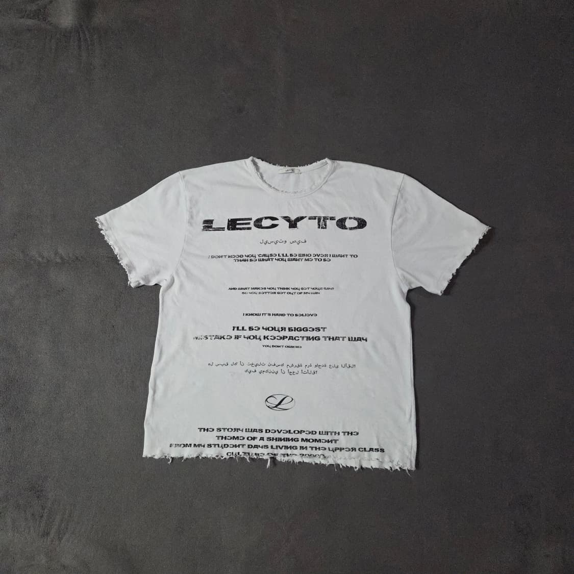 레시토 디스트로이드 오버사이즈 로고 반팔 티셔츠 상품이미지5