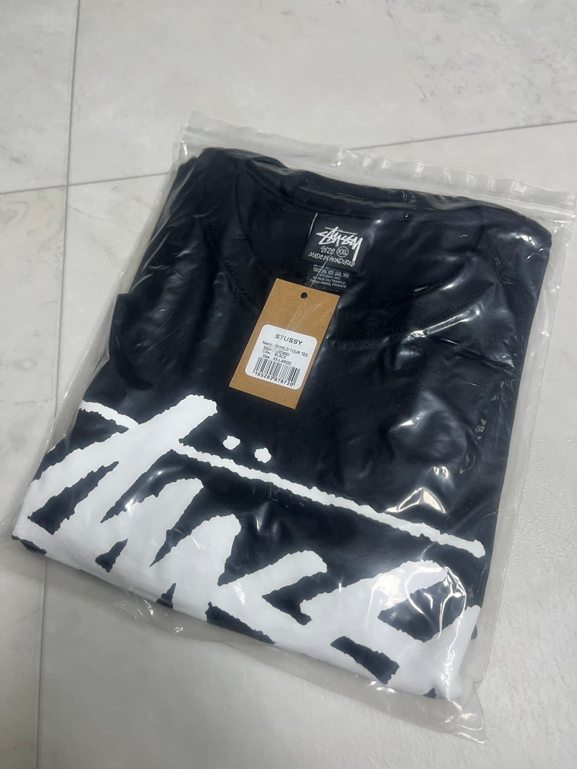 스투시 월드투어 반팔 티셔츠 블랙 상품이미지4