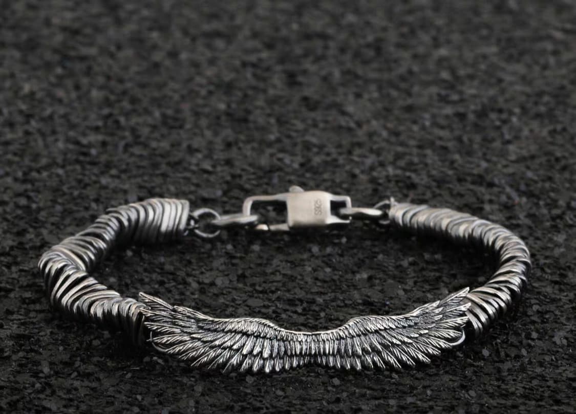 Oceanora 925 실버 윙 트위스트 체인 브레이슬릿 상품이미지2