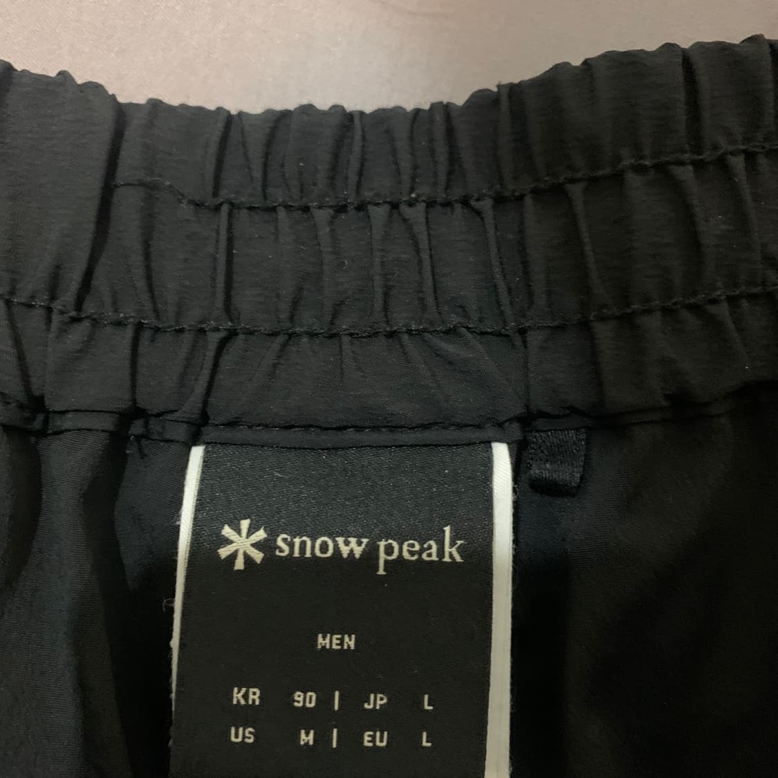 L 스노우피크 나일론 우븐 스판 밴딩 조거팬츠 상품이미지6