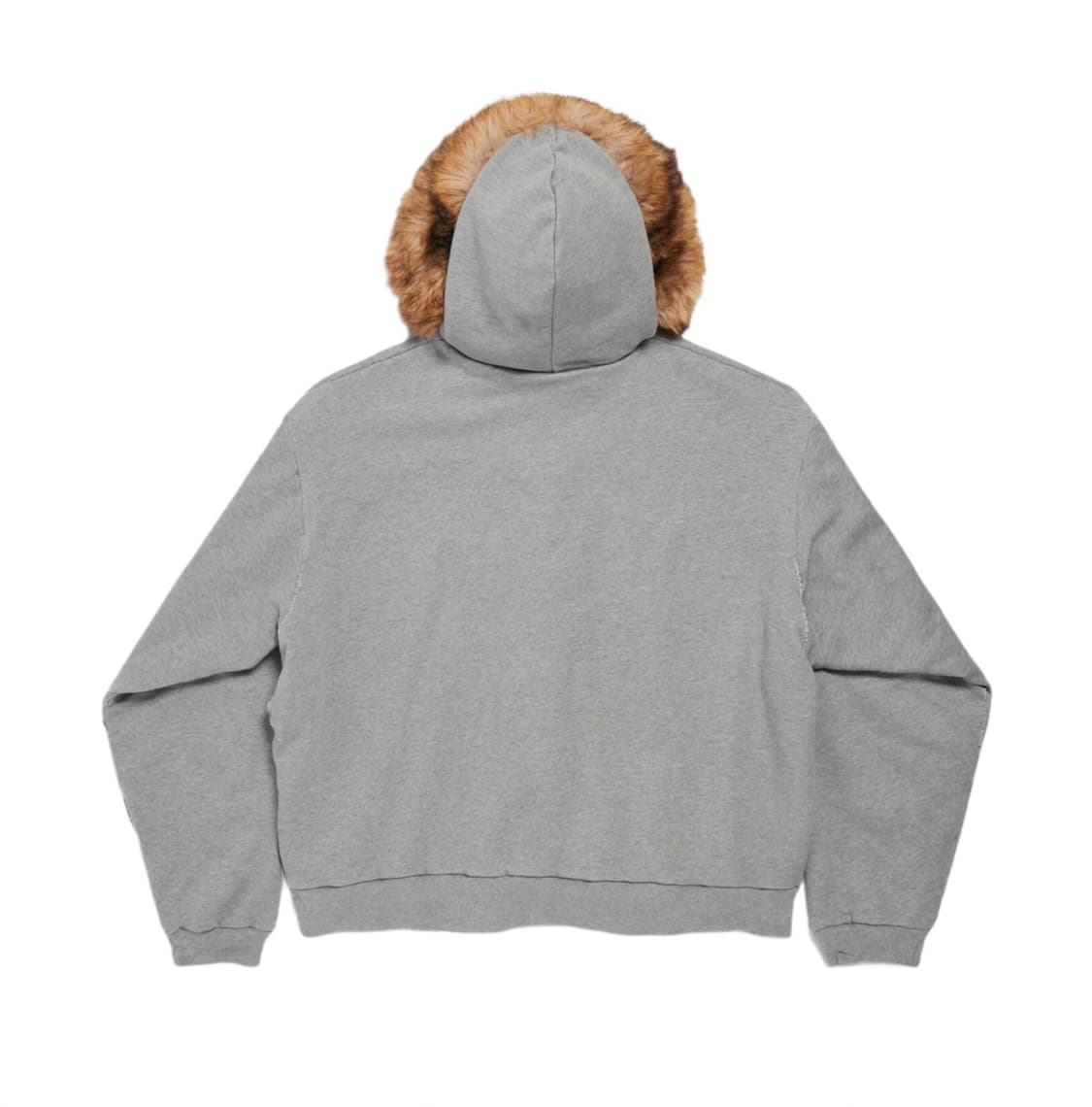 발렌시아가 럭셔리 스크립트  집업 후드 다크 헤더 그레이 L 새상품 상품이미지3