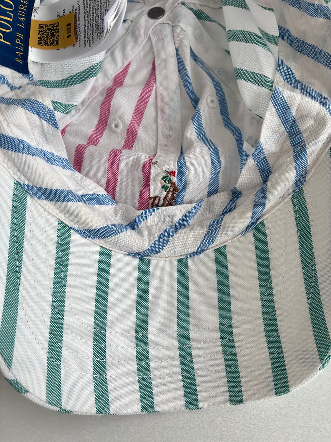 F) 신형 폴로 랄프로렌 옥스포드 스트라이프 볼캡 상품이미지5