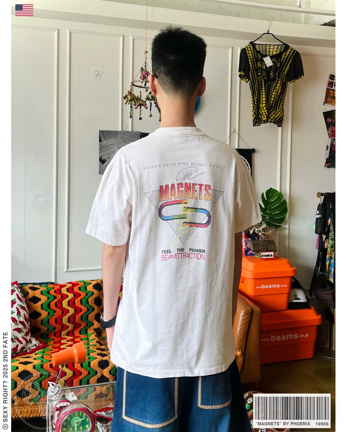 1990s “MAGNETS” USA Vintage 1/2 T-Shirt 상품이미지1