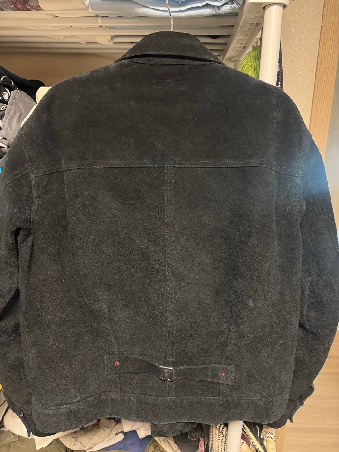 avontade 스웨이드 트러커 타입1 L 블랙 상품이미지2