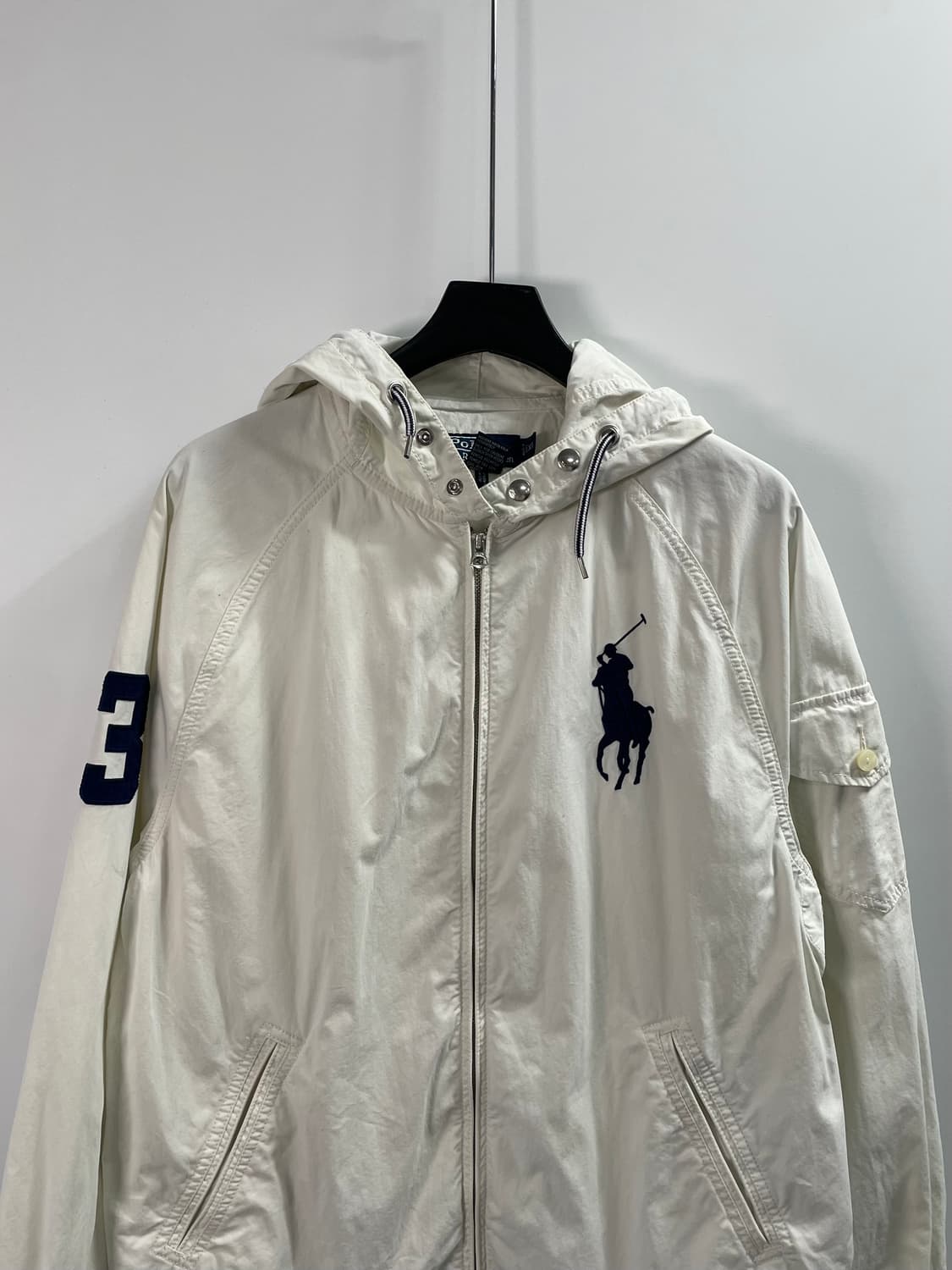 폴로 랄프로렌 빅포니 화이트 후디 자켓 (on.75) 상품이미지2