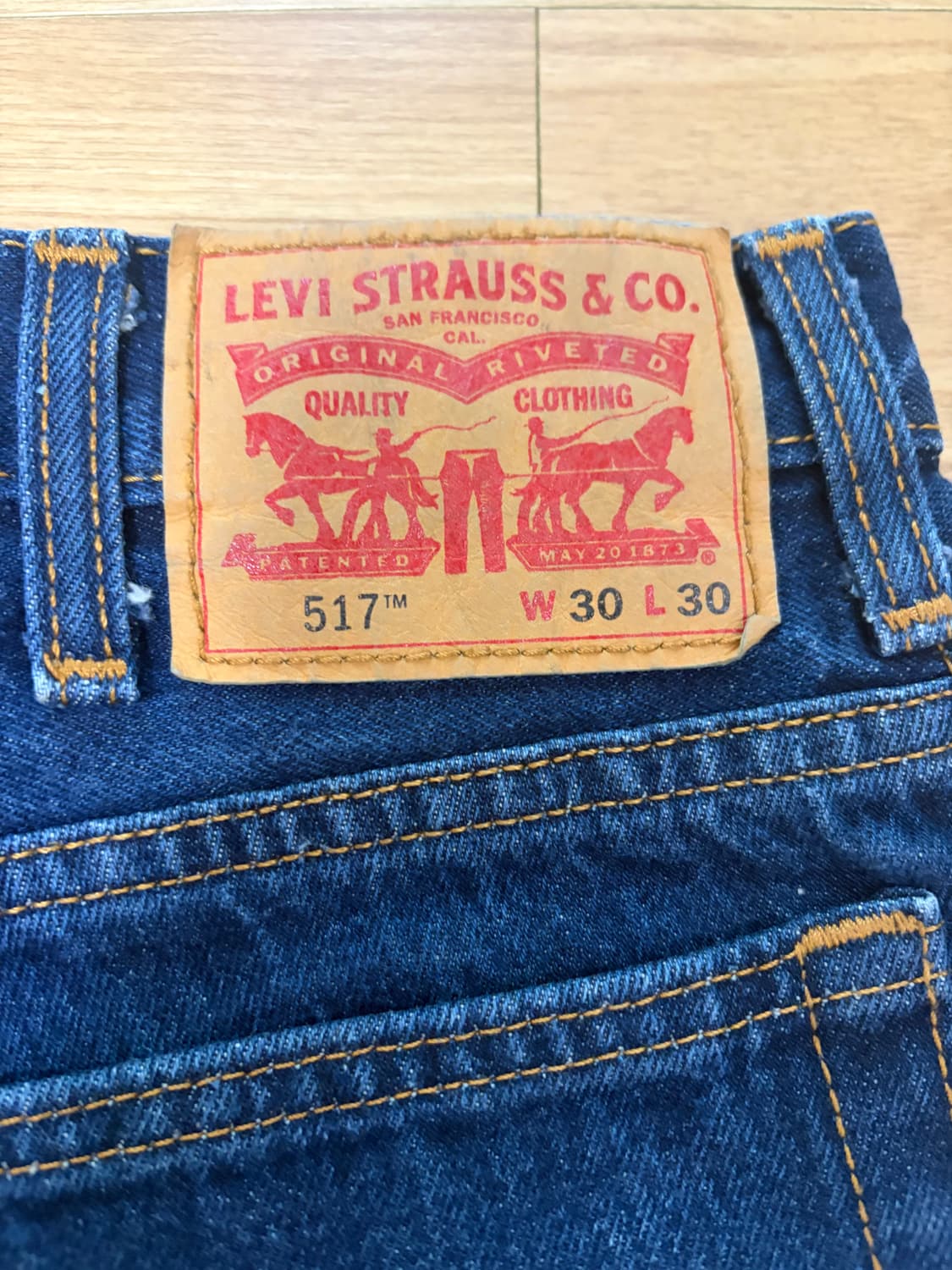 리바이스 517 진청 30 X 30 부츠컷 상품이미지3