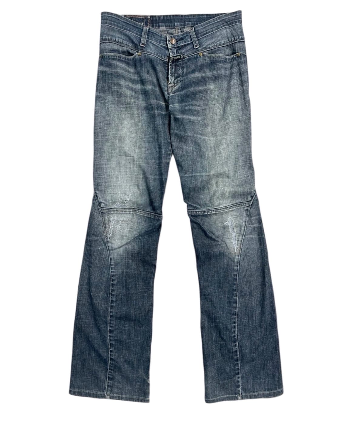 2000‘s 저버드 커브드 패널 데님 팬츠 상품이미지3