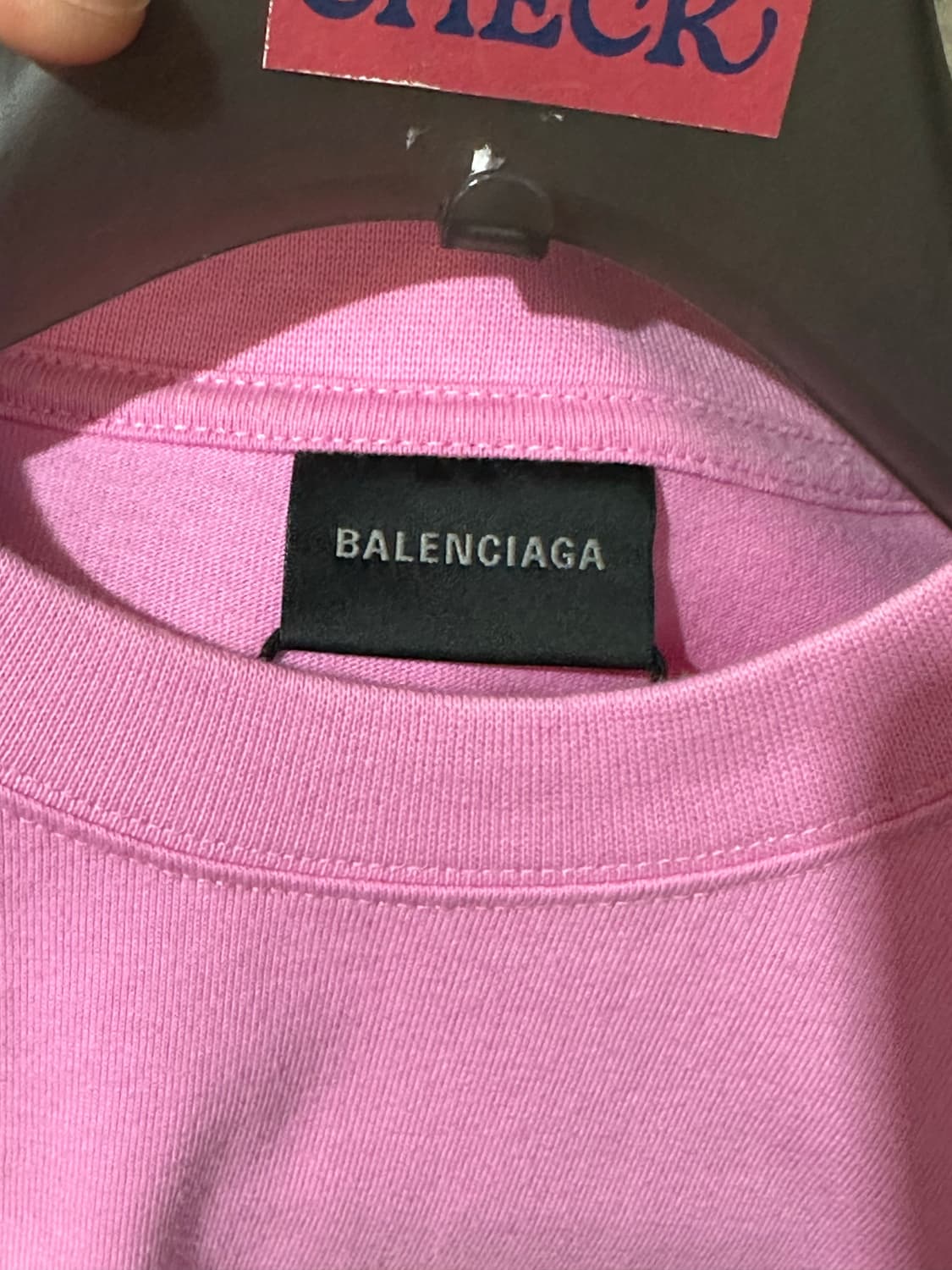 발렌시아가 핸드 드로잉 로고 반팔 상품이미지4