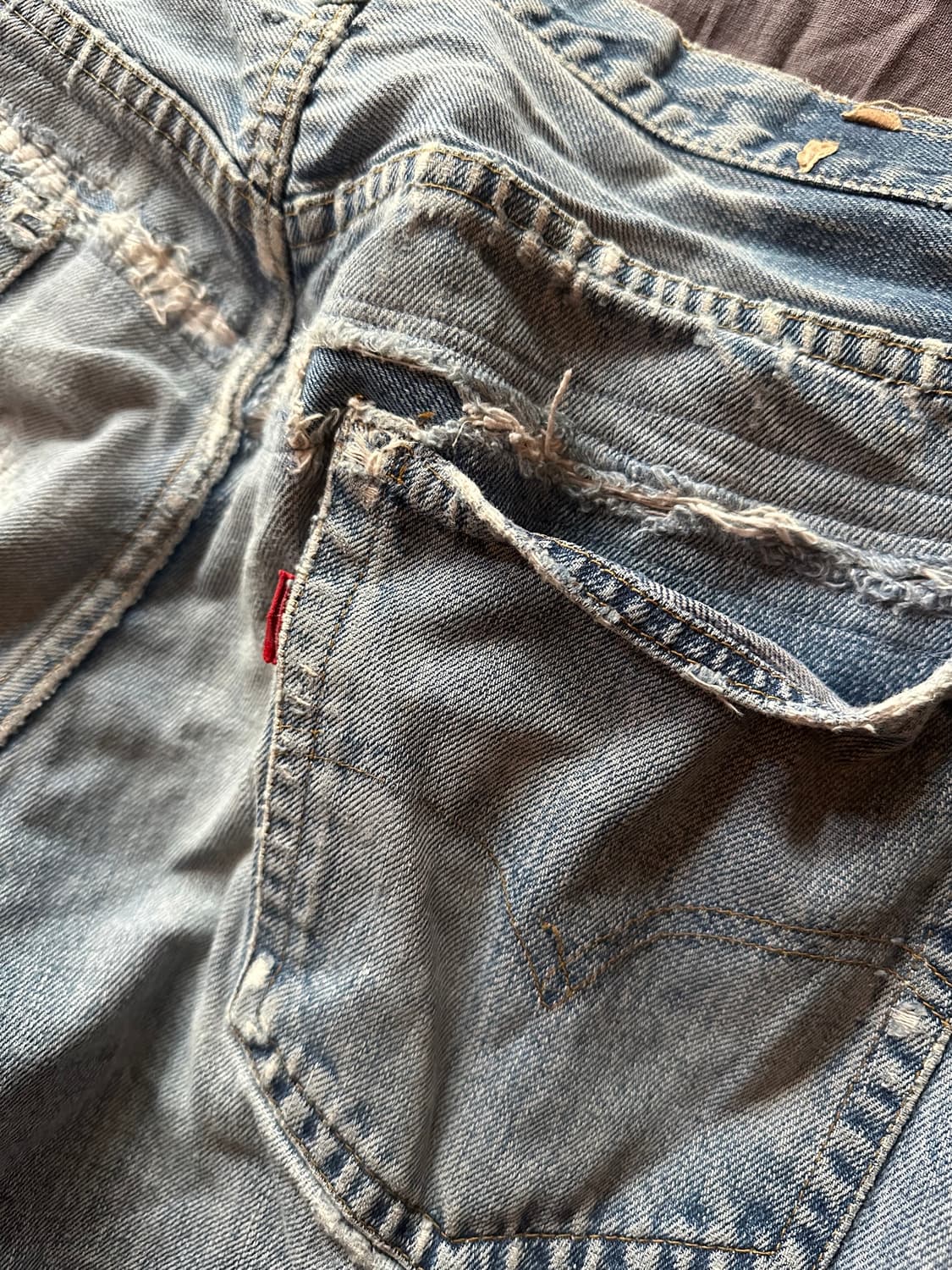 70s Levis 501 66전기 Distressed Denim Pant 상품이미지5