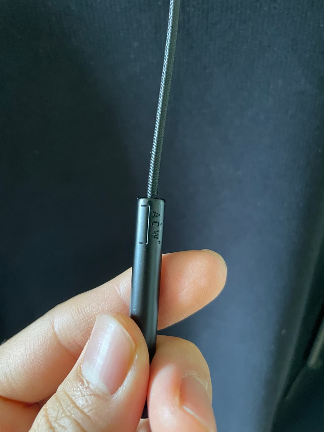 Acw 오버핏 블랙 절개 후드 상품이미지5