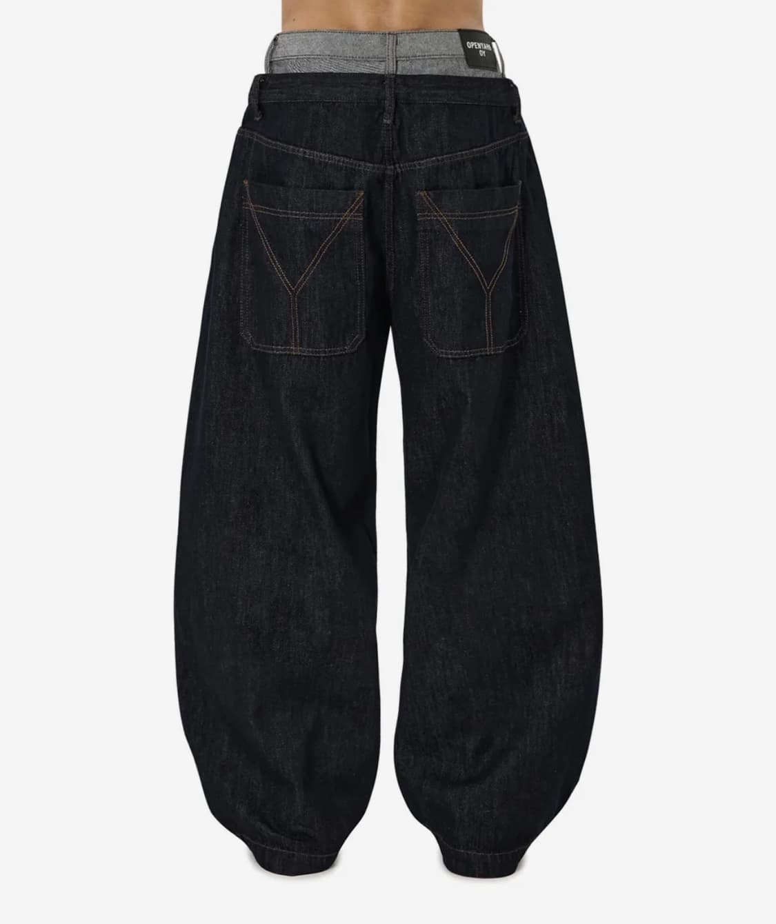 오와이 레이어드 진청바지 상품이미지3