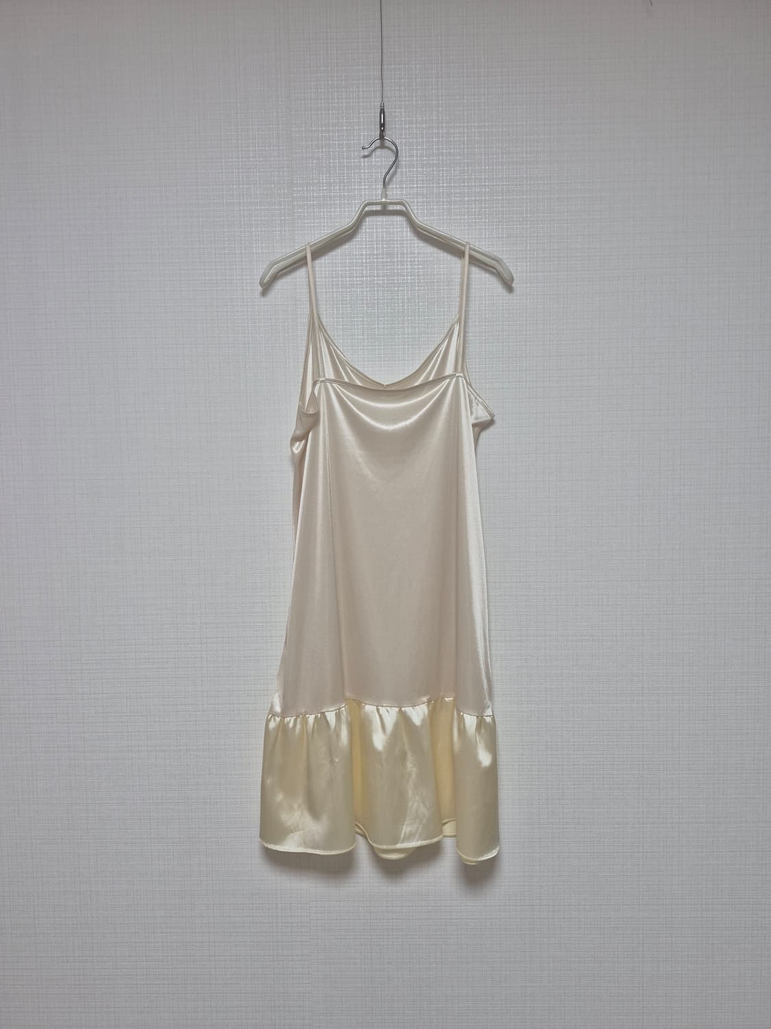 Japanese vintage 샘플 모리걸 사틴후릴 슬립원피스 상품이미지2