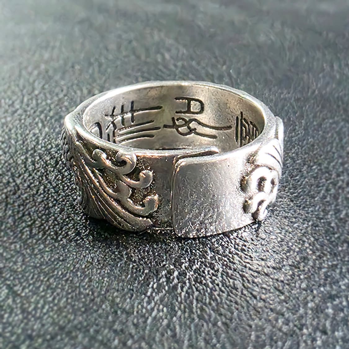 Koi 백동 남자 엔틱 빈티지 명품 재물운 금전운 잉어 반지 상품이미지5