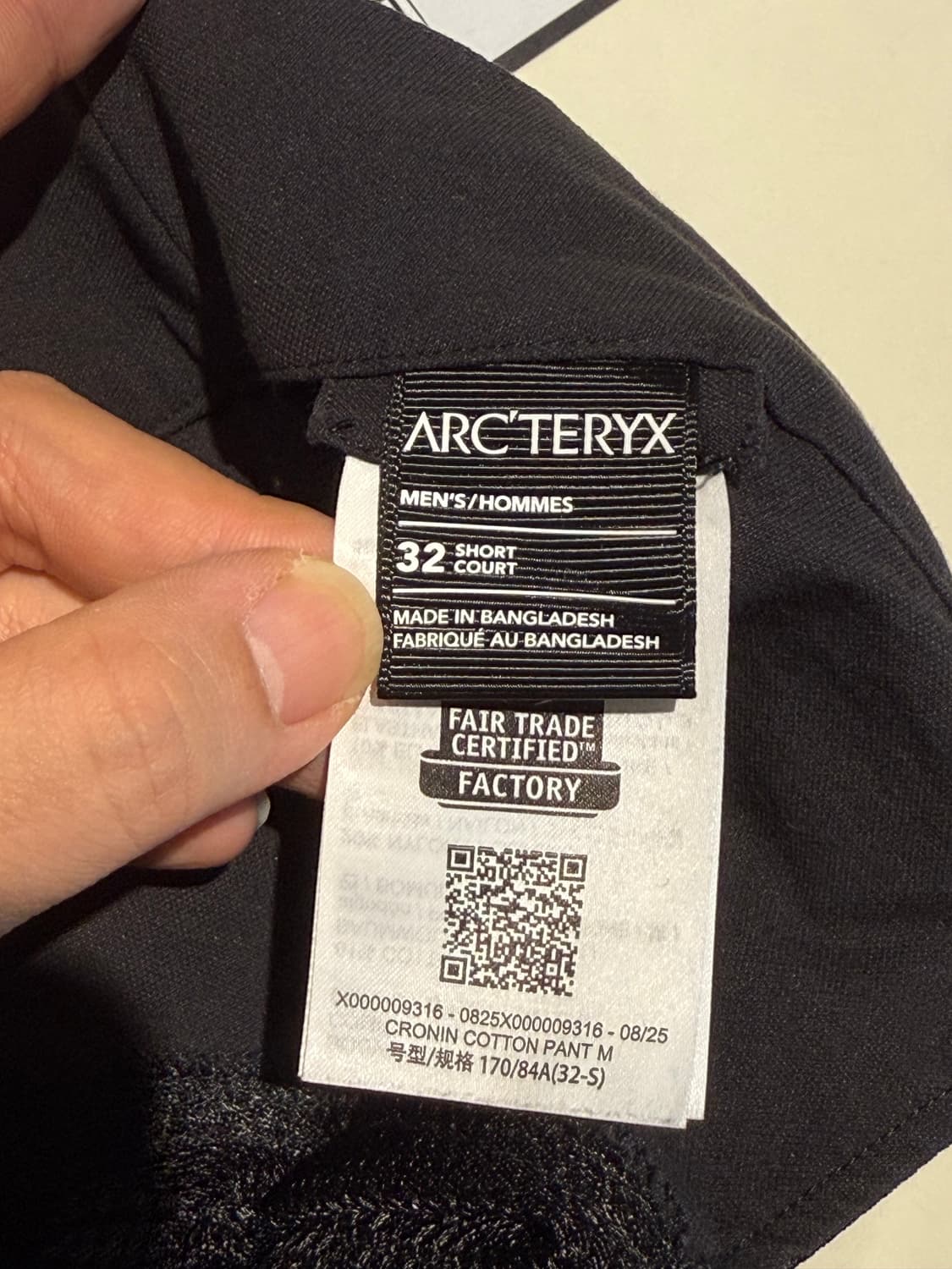 아크테릭스 크로닌 코튼 팬츠 32-s 상품이미지4