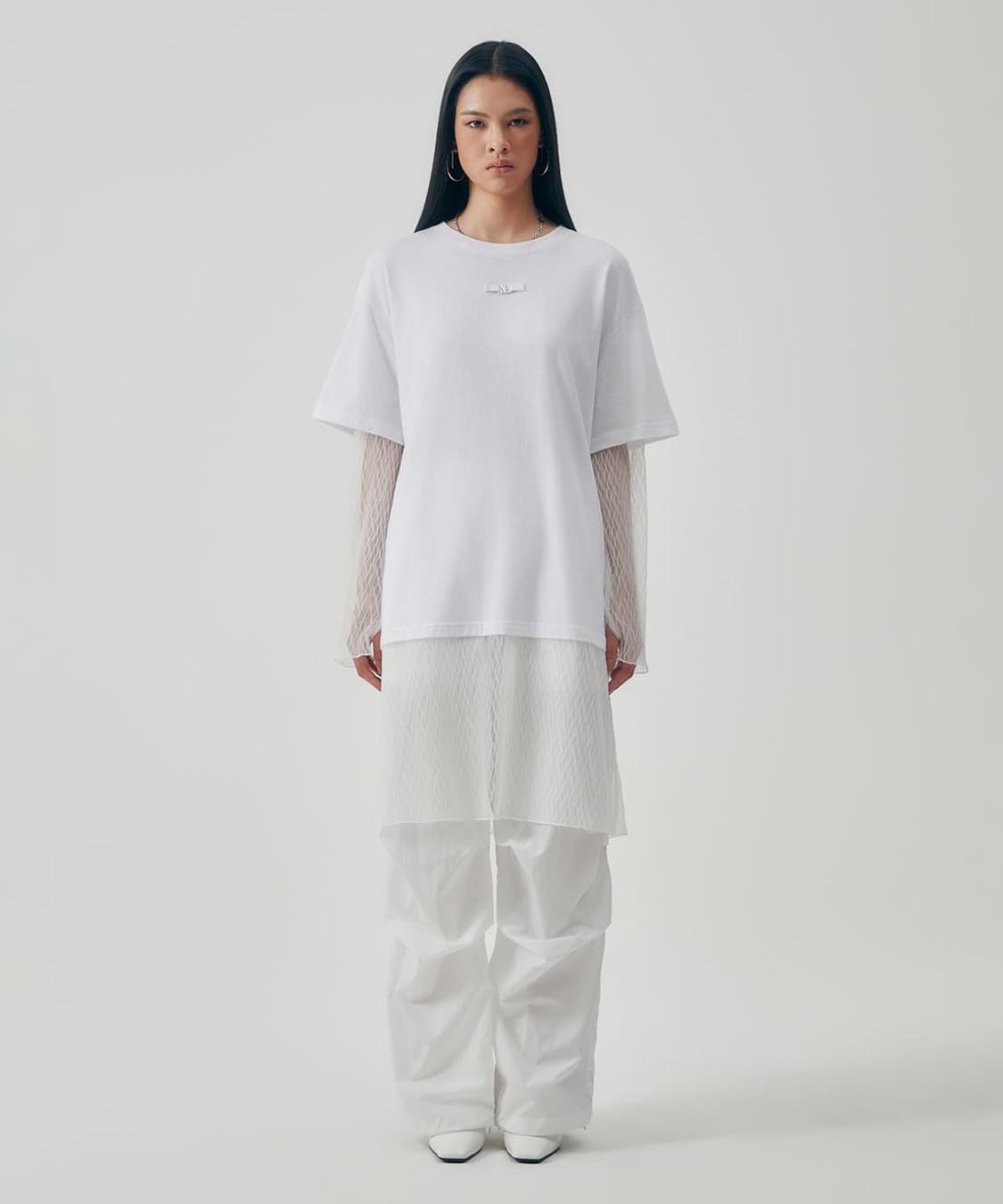 TREEMINGBIRD Layered Lace Long Sleeves 상품이미지2