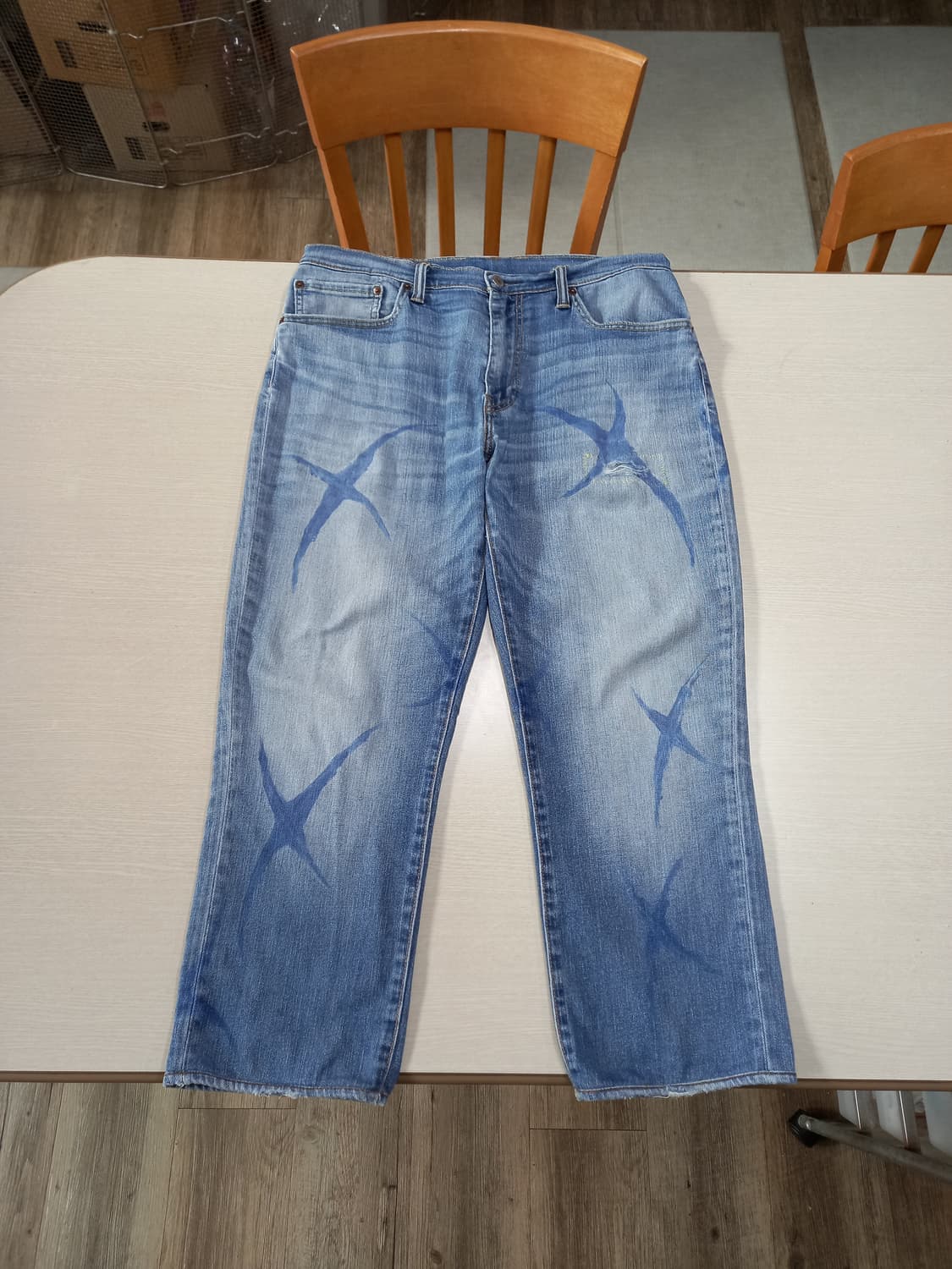 36 리바이스511 워싱 스판 슬림일자진 커스텀 36-433 상품이미지1