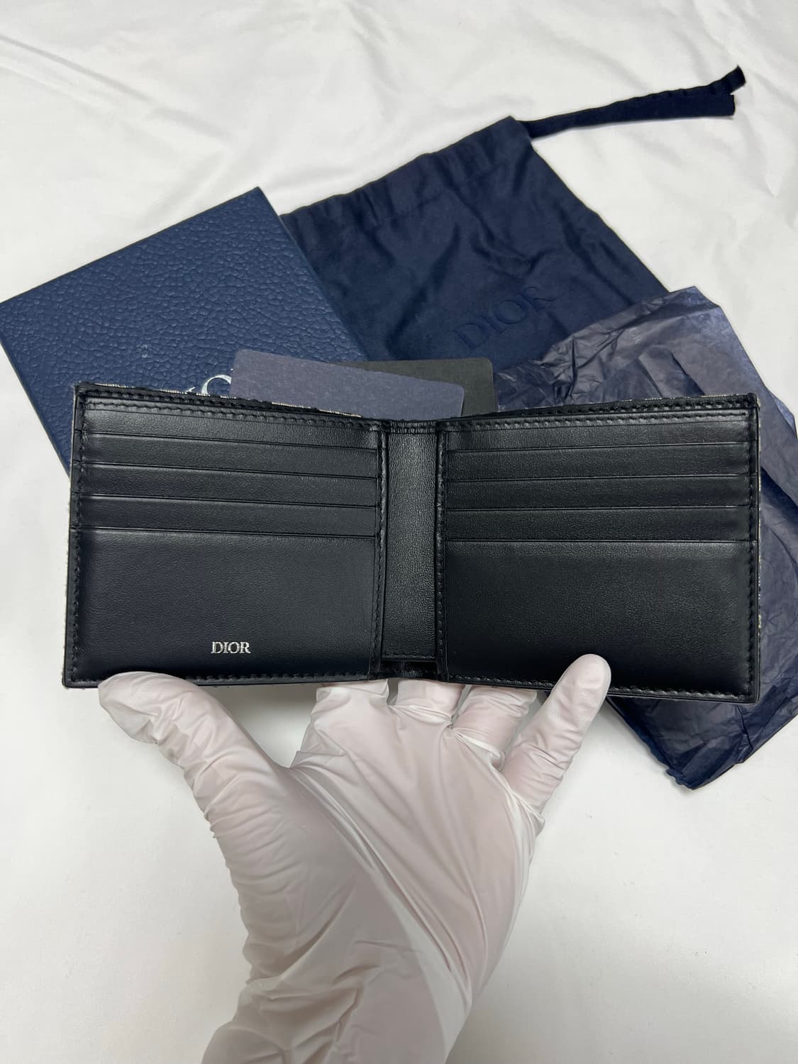 [정품] 신형, 새상품급 / 디올 오블리크 반지갑 베이지 상품이미지4