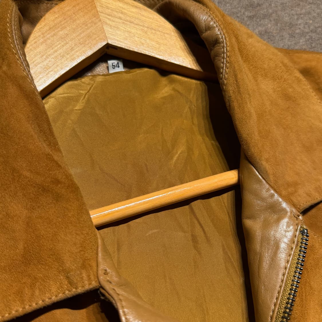 스페인제 램스킨 스웨이드 봄버 자켓 110 양가죽 상품이미지3