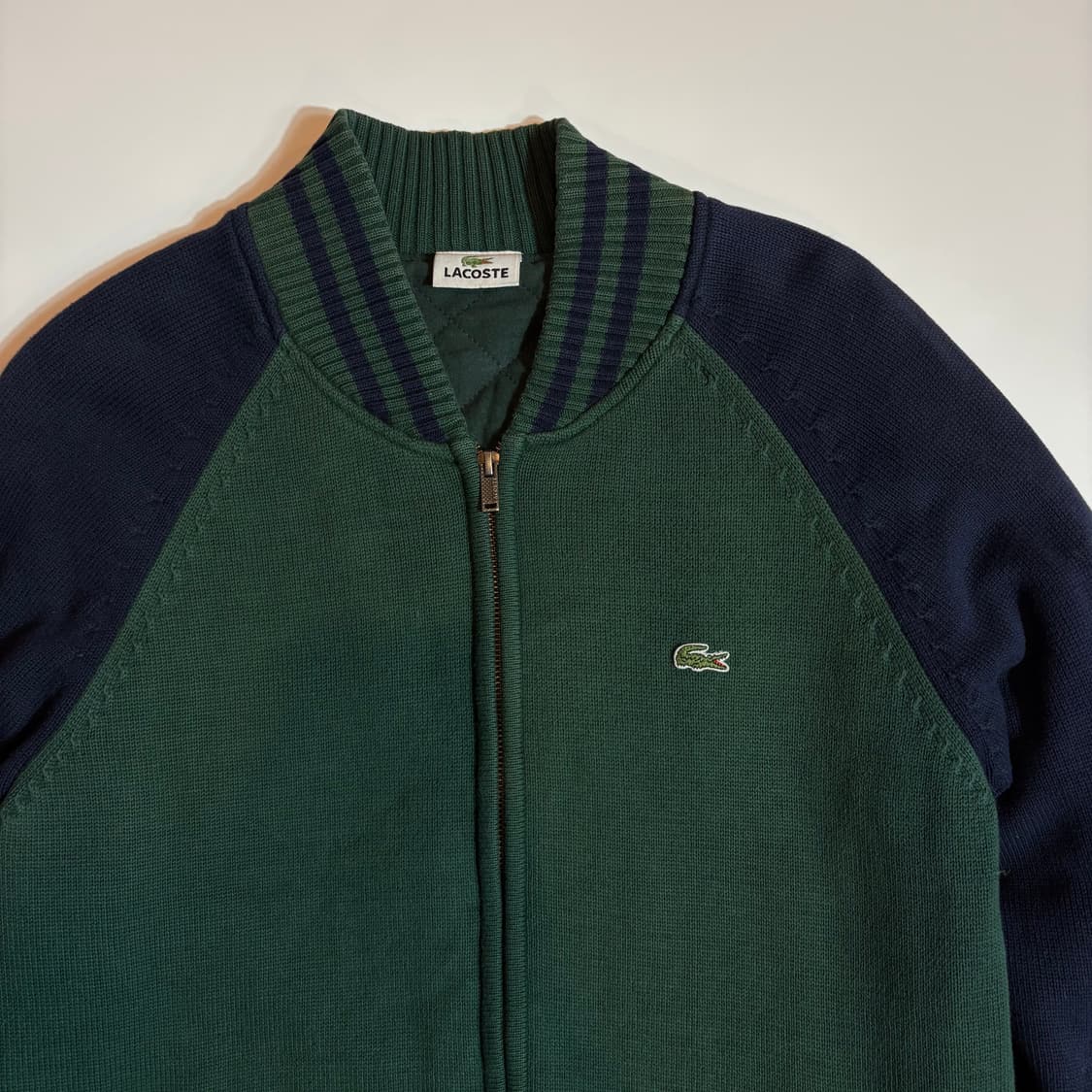 라코스테 그린 투웨이 니트 집업 상품이미지3