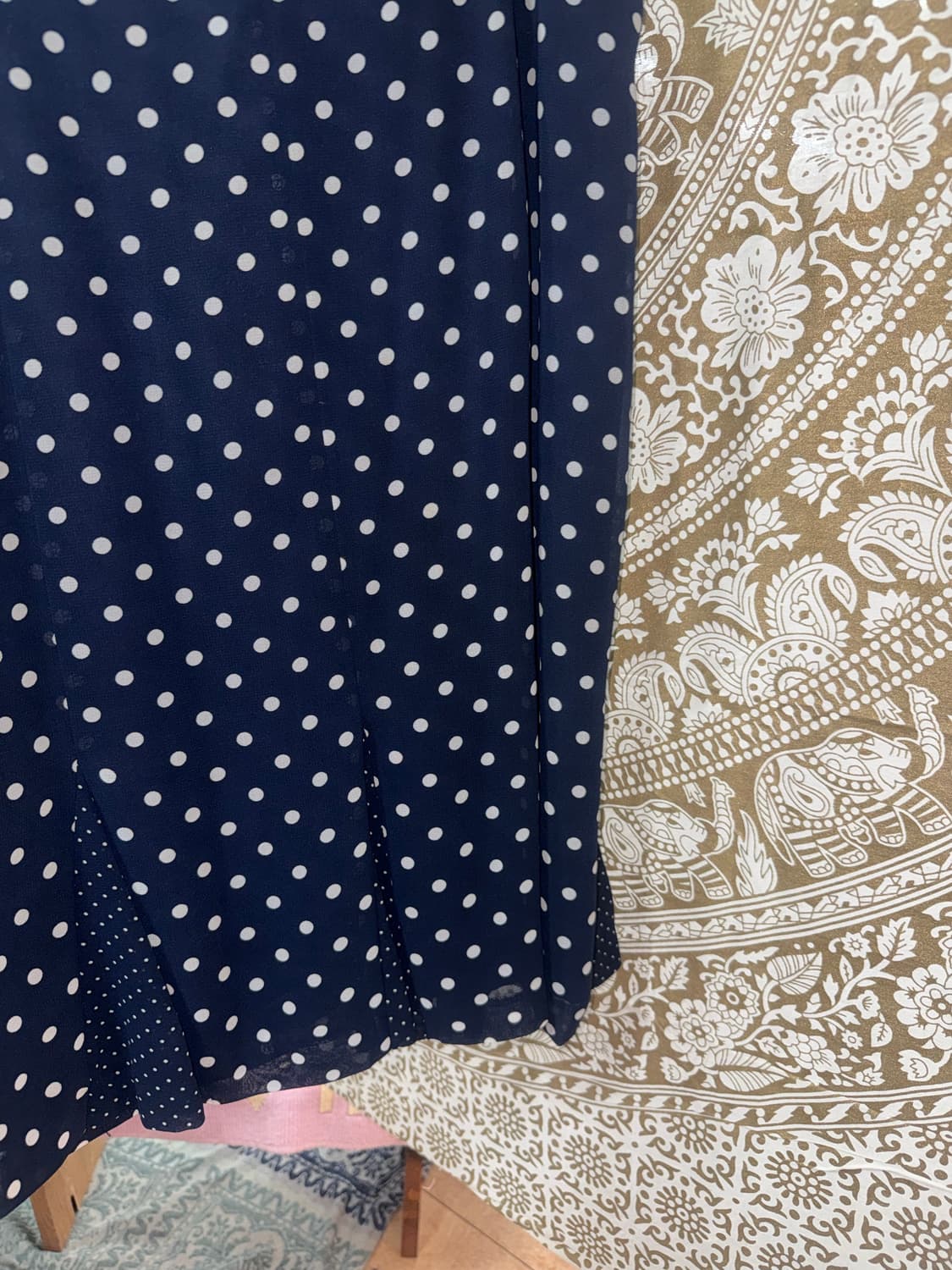 여성 빅사이즈 도트 미니스커트  상품이미지5