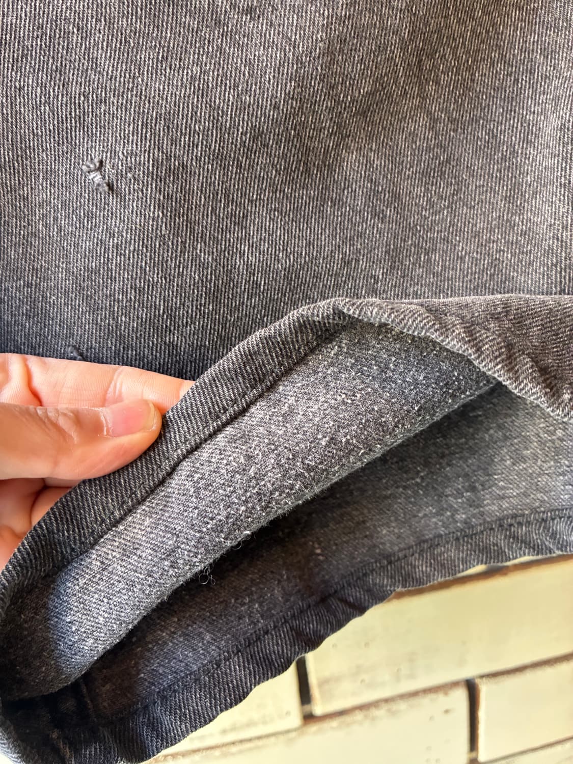 90’s Levi’s 550 Black Denim Shorts 상품이미지6