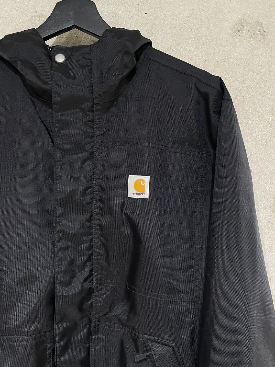 칼하트 블랙 벨크로 나일론 자켓 상품이미지3