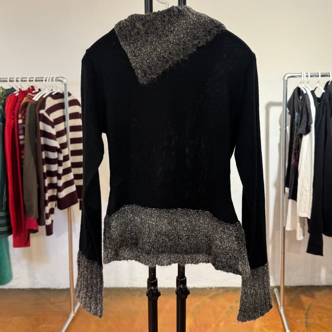 버튼 디테일 믹스 빈티지 니트 / M 사이즈 상품이미지2