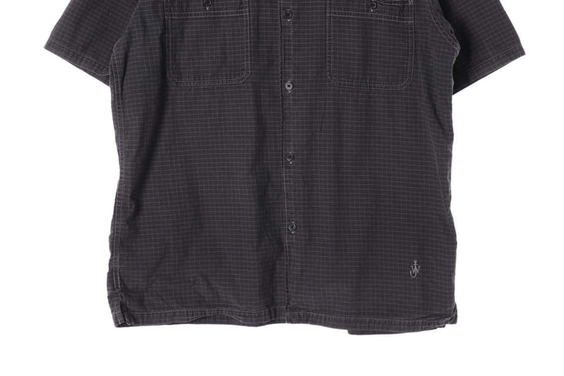JW앤더슨 X 유니클로 다크그레이 체크 셔츠 XL 상품이미지4