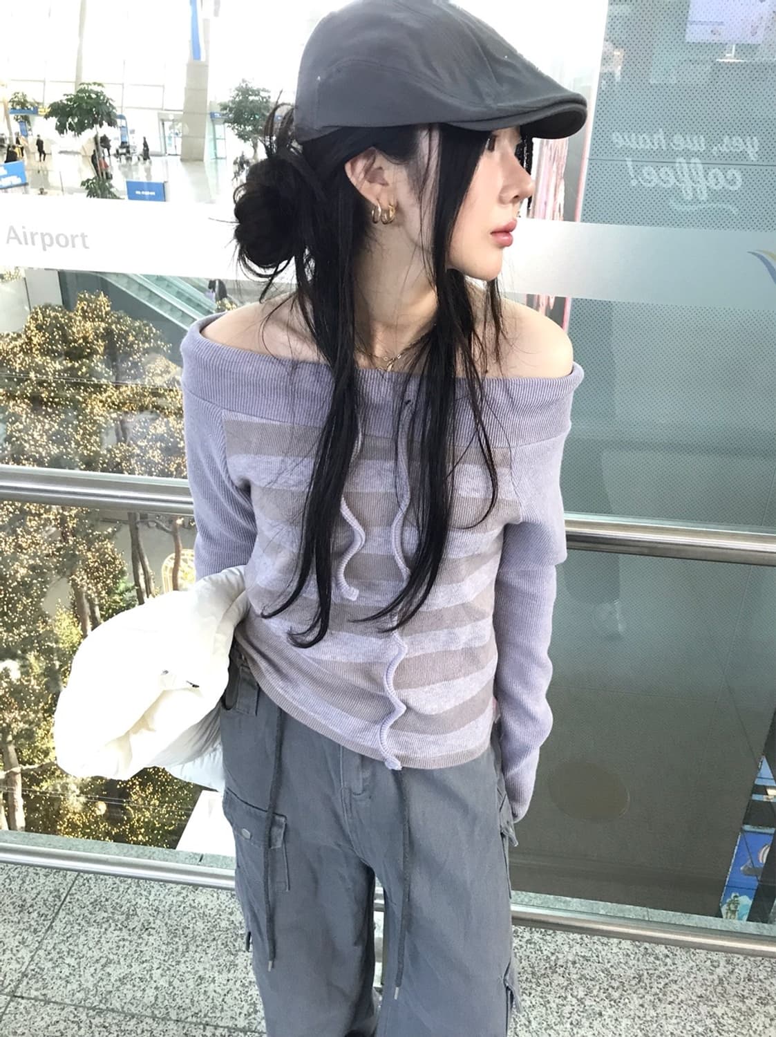 히피디피 베이직 헌팅 캡 모자 그레이 색상 판매 상품이미지3