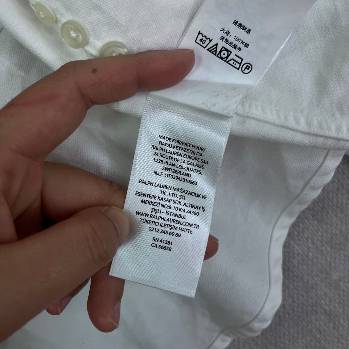 100 폴로랄프로렌 신형 화이트 와이셔츠 상품이미지8