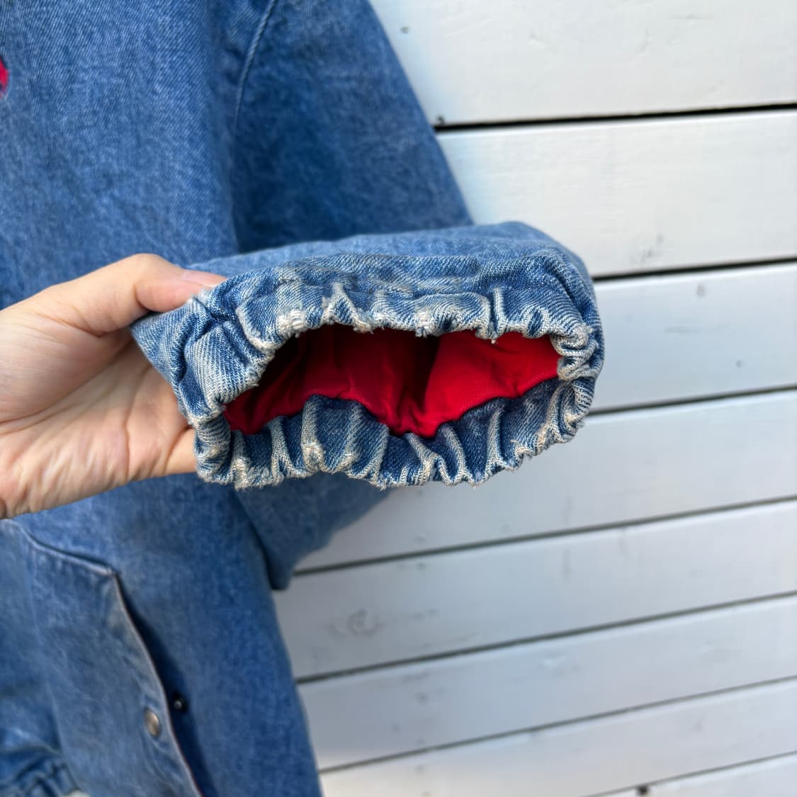 Polo 폴로 8~90s made in usa 베이포트 데님 자켓 상품이미지6