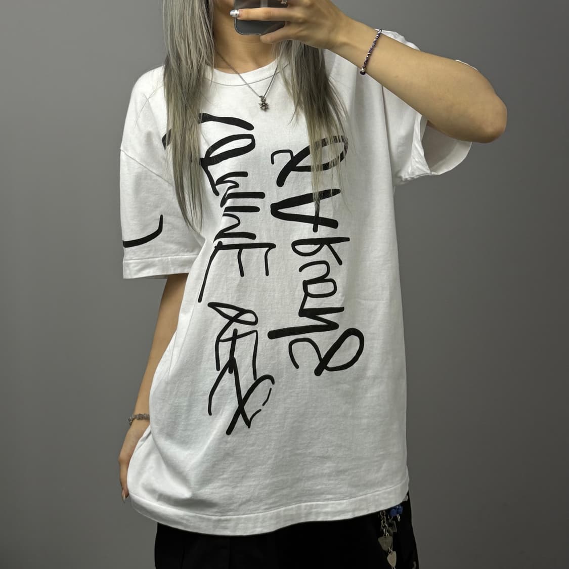 Comme des Garcons X Lea Colombo 레터링 화이트  상품이미지1