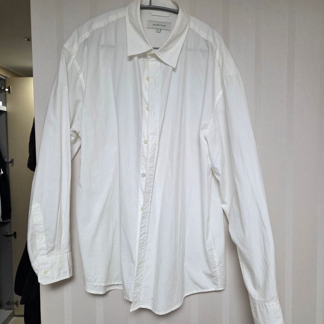 유니온블루 런드리 셔츠 화이트 L 새상품 상품이미지2
