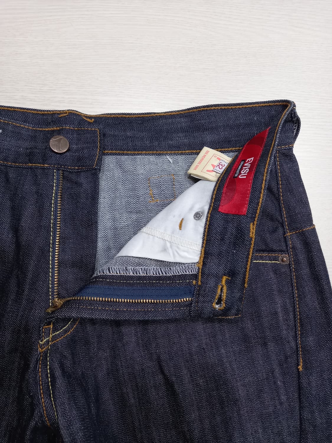 32 새상품 EVISU 엔지니어드 도락 생지 흑청 32-255 상품이미지6