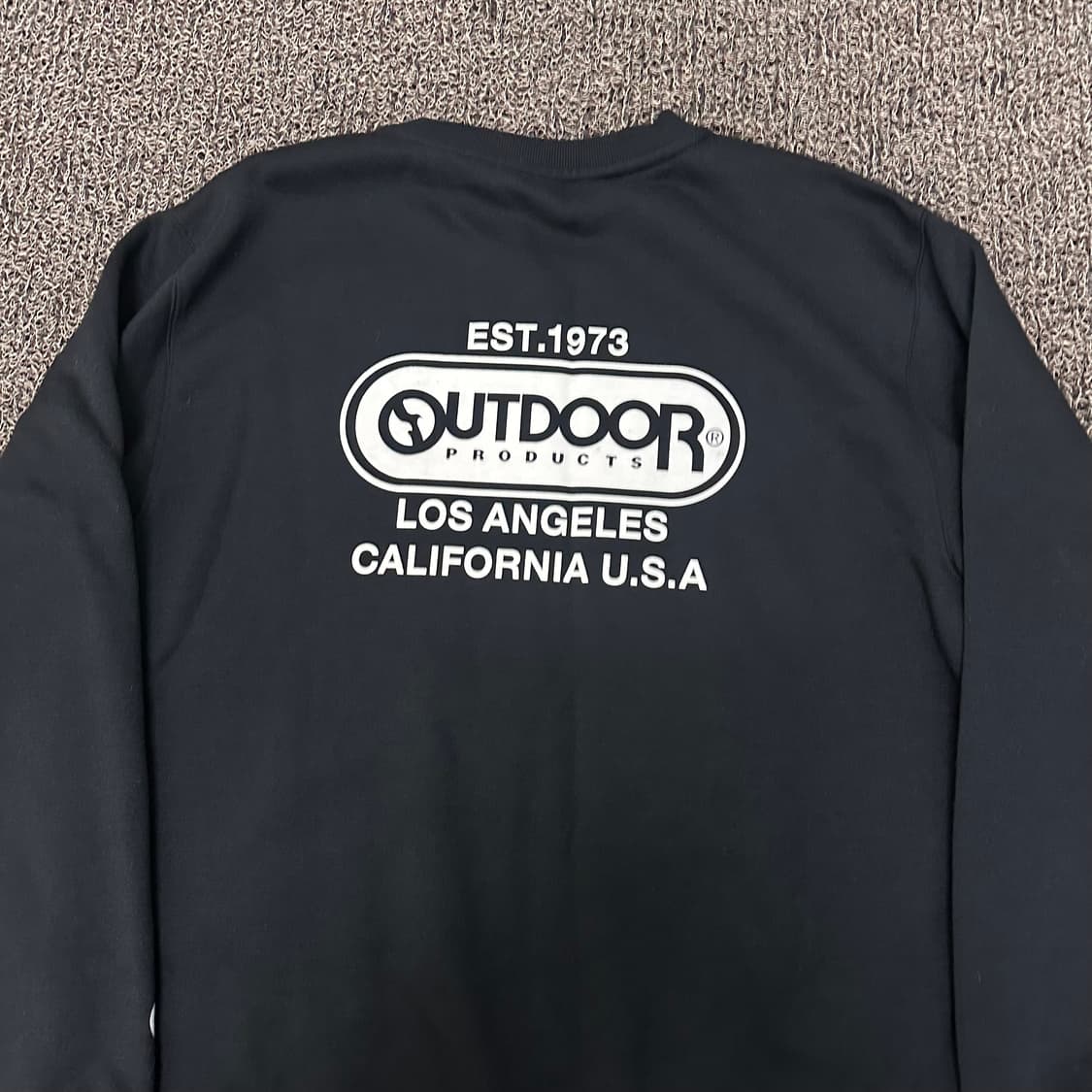 OUTDOOR 아웃도어 기모 맨투맨 블랙 XL 상품이미지6