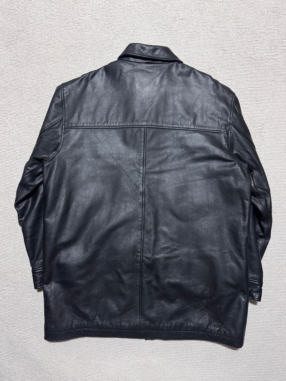 올드갭 GAP 카코트 블랙 카우레더 L 상품이미지7