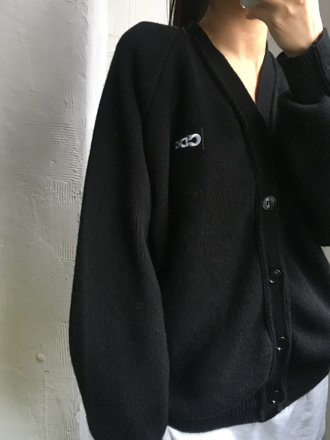 Comme des Garcons 꼼데가르송 블랙 로고 가디건 상품이미지2