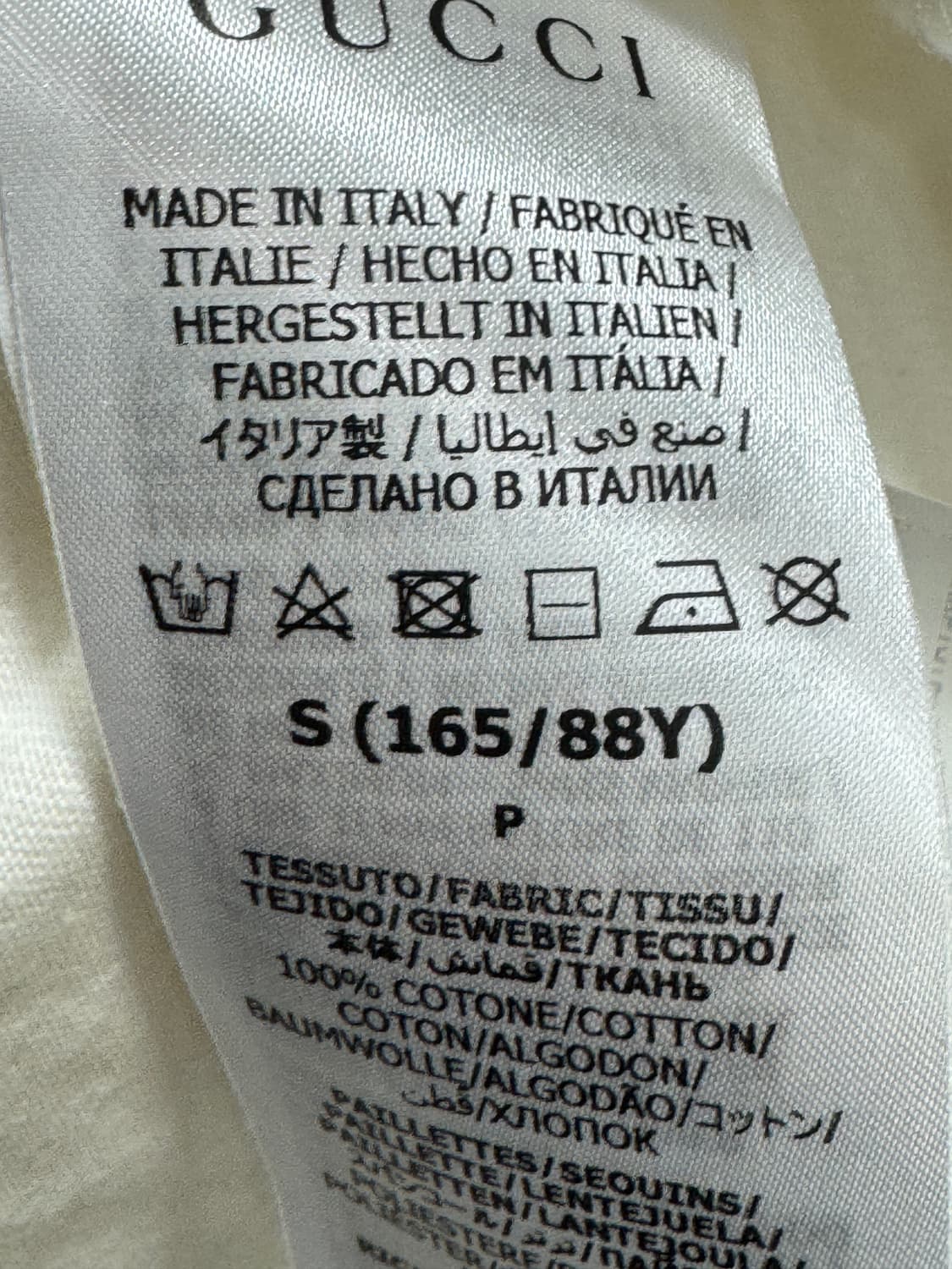 백화점판 구찌 반팔 S 상품이미지3