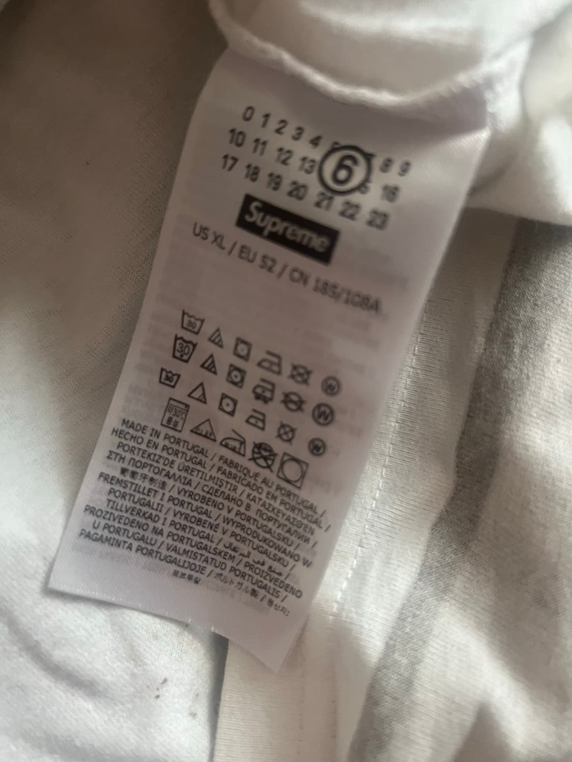 슈프림 X 마르지엘라 반팔티셔츠(XL) 상품이미지6