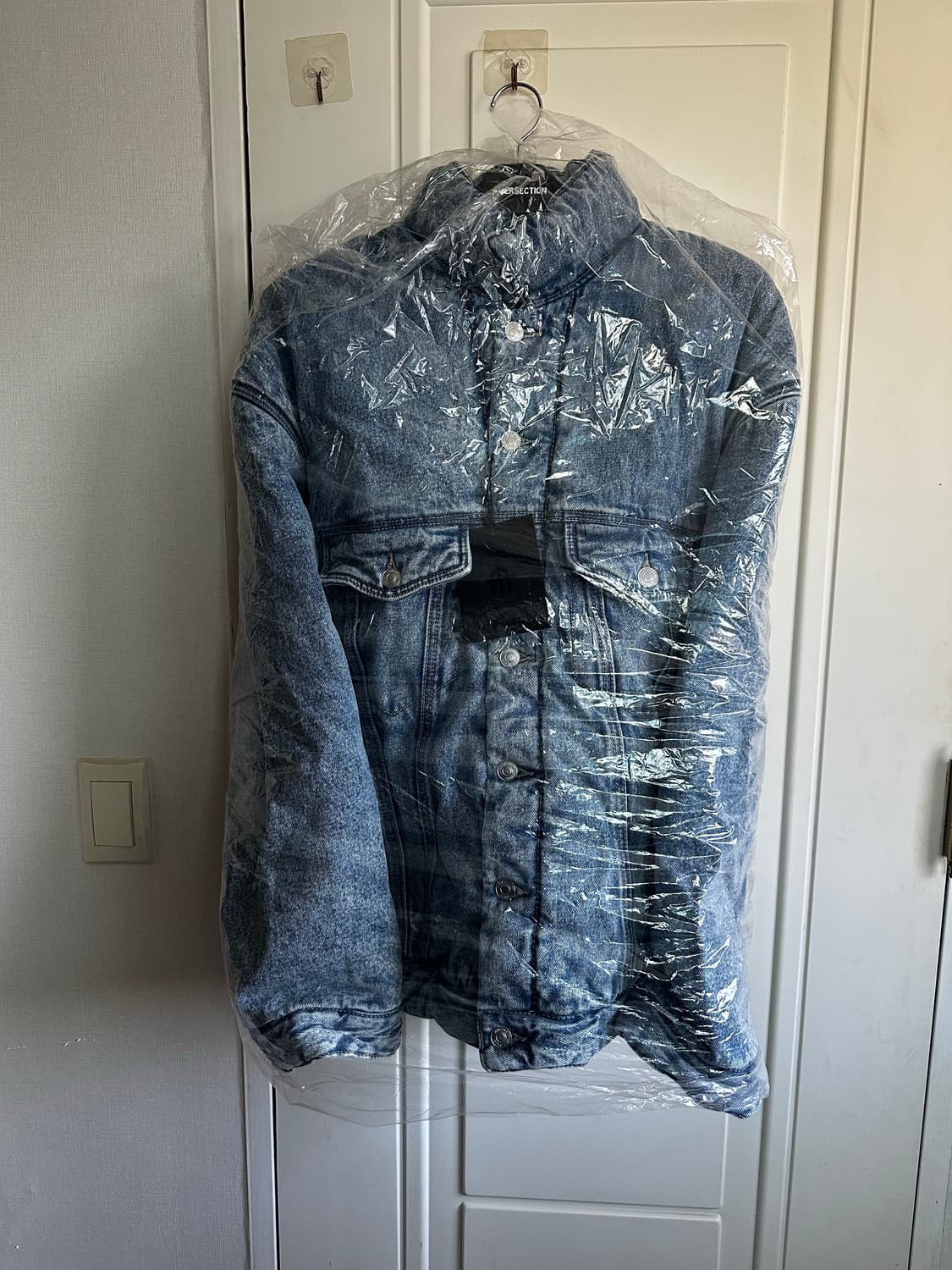 인터섹션 오버사이즈 패디드 데님 자켓 블루 상품이미지7