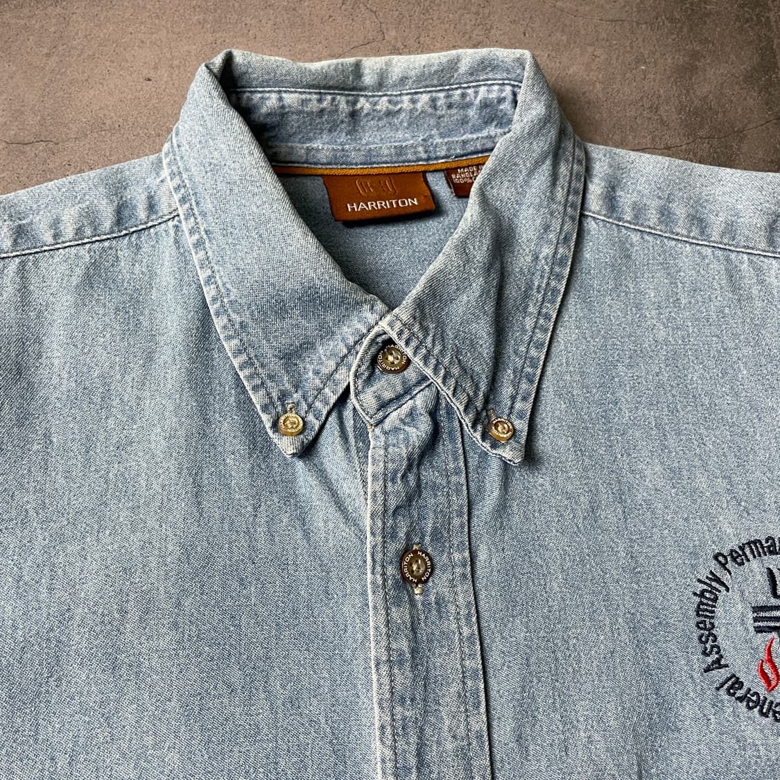 HARRITON 해리튼 빈티지 코튼 데님 셔츠 A00734 상품이미지2