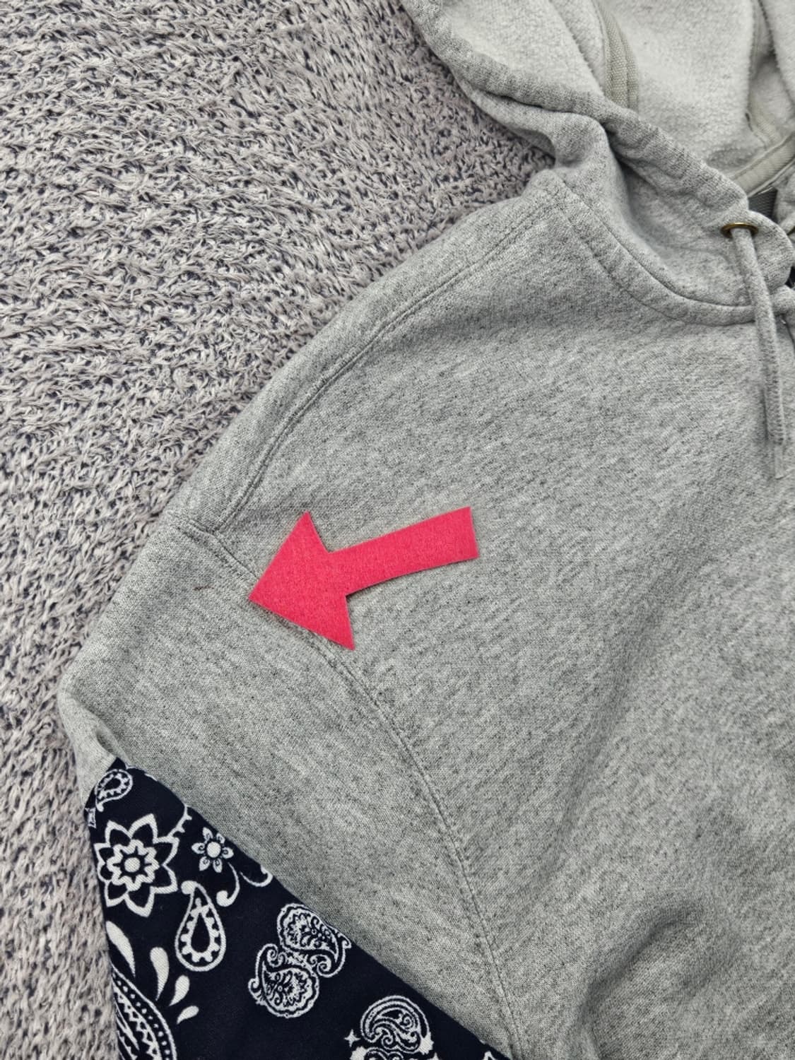 칼하트 페이즐리 반다나 커스텀 스웻 후드 집업 ( XL ) / 11487 상품이미지8