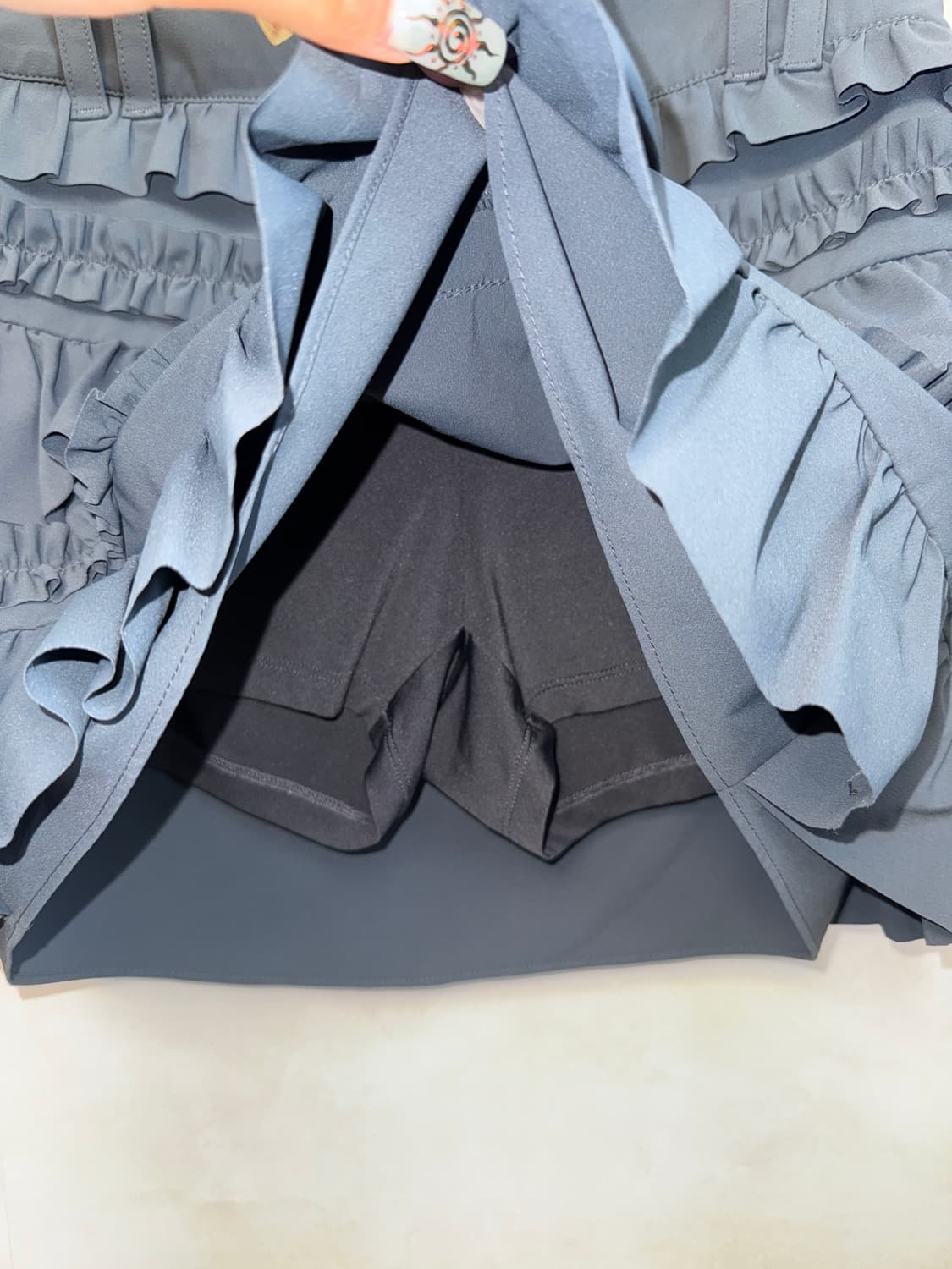 St andrews charcoal frill cancan mini sk 상품이미지4