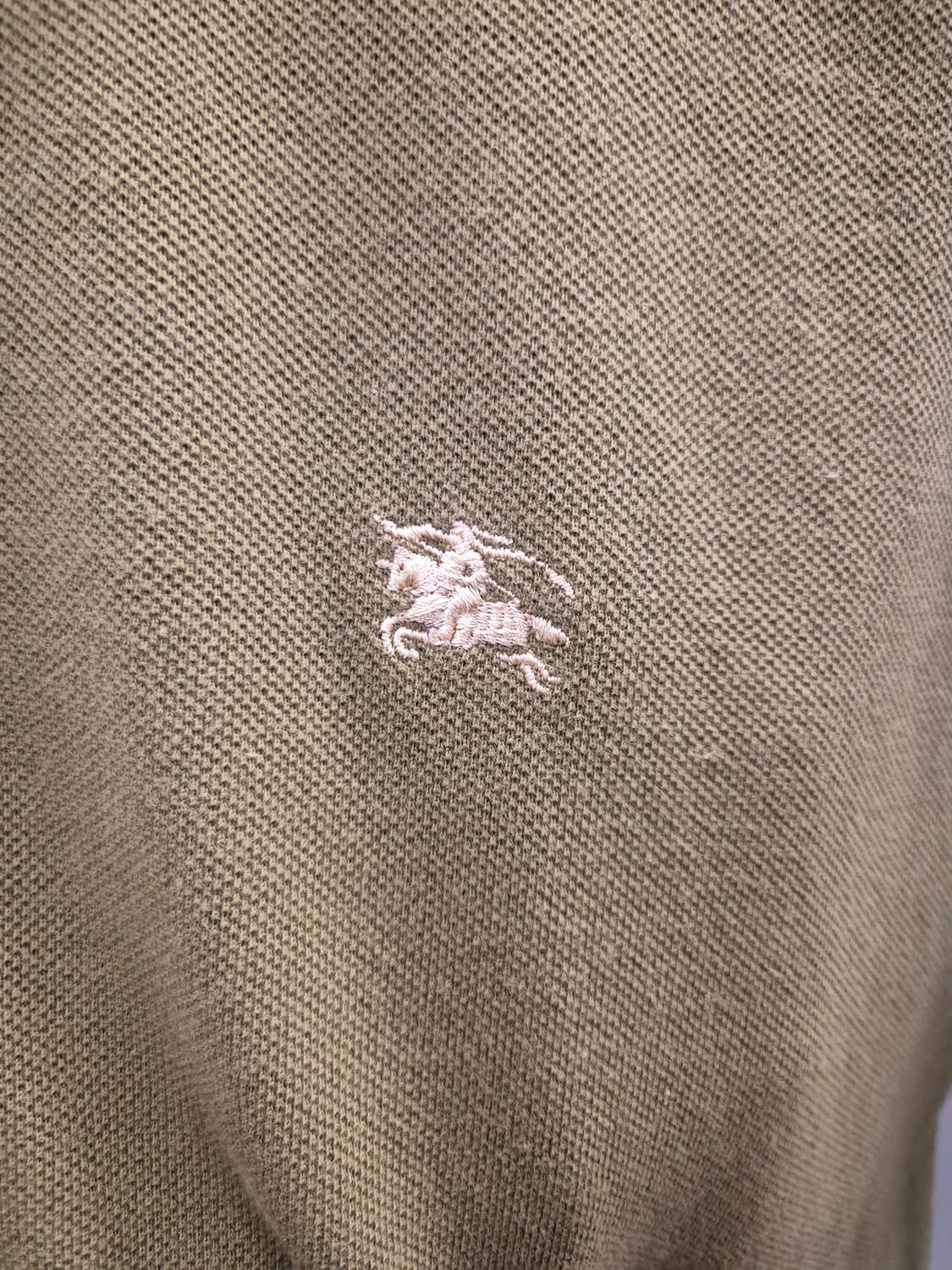 버버리 반팔 폴로 셔츠 카키 95 상품이미지4