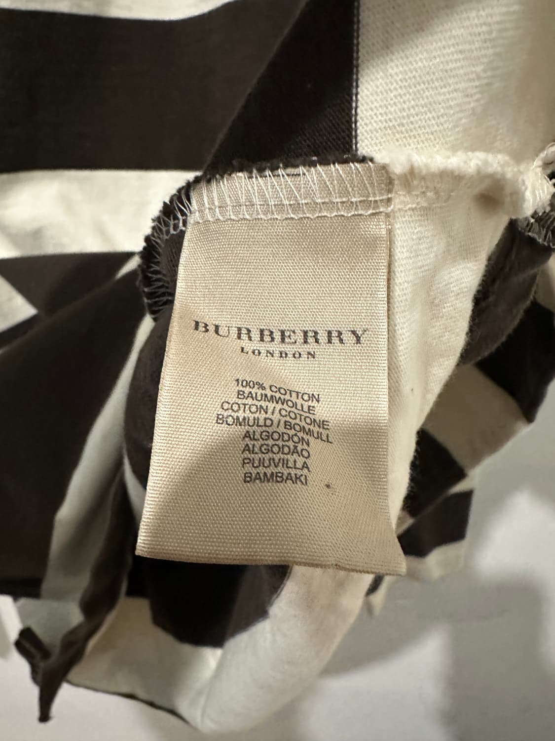 버버리 스트라이프 폴로티 상품이미지6