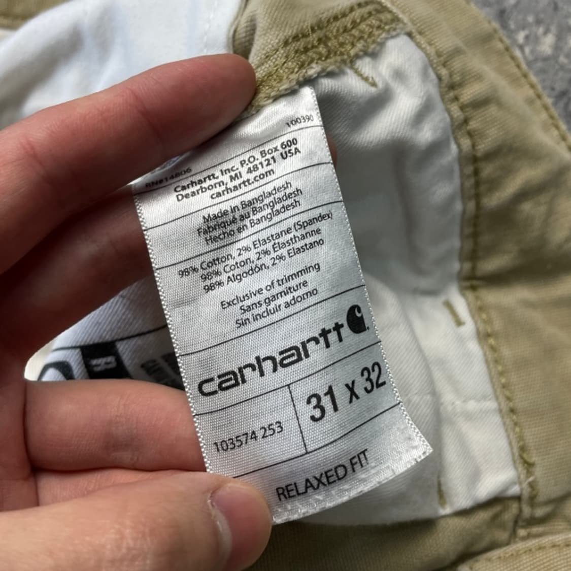 32 칼하트 카고팬츠 상품이미지5