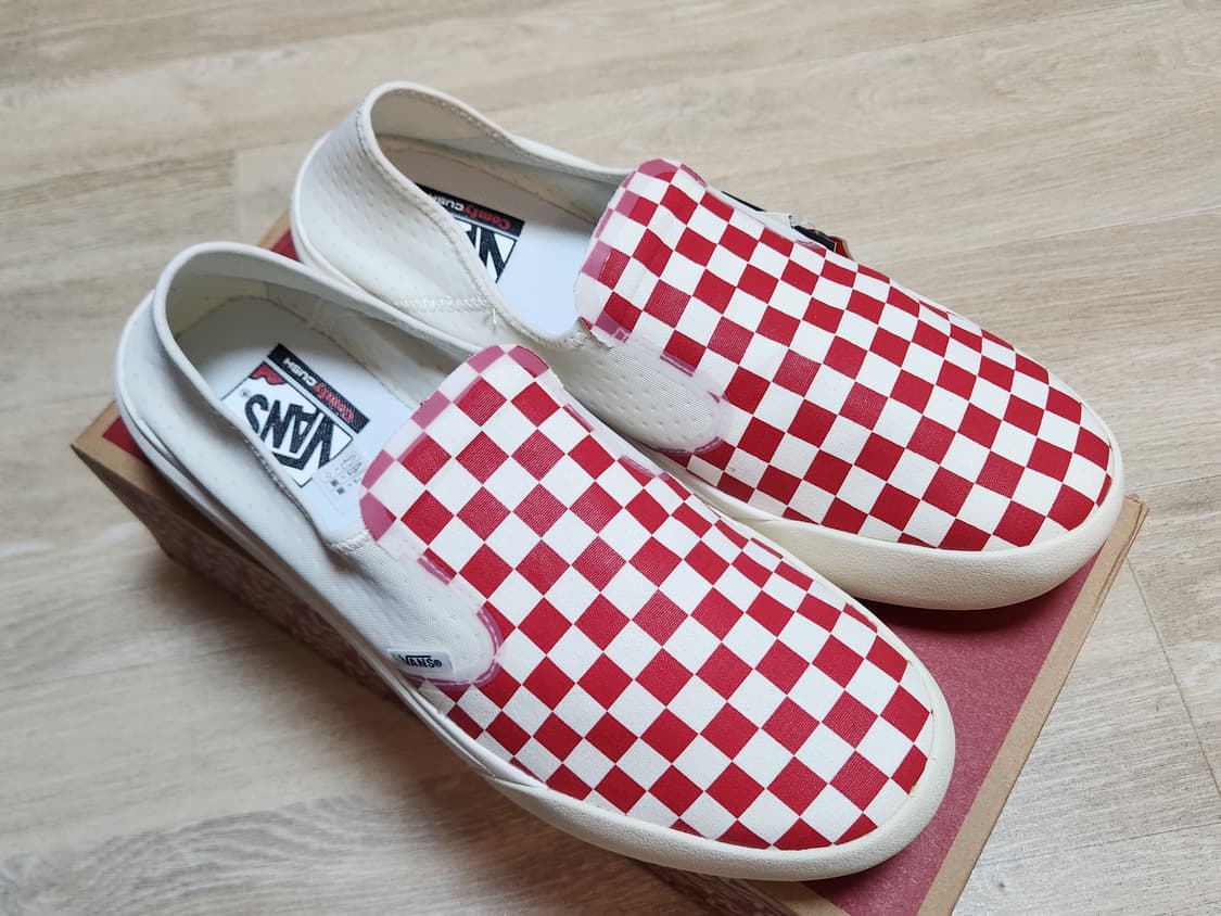 반스 컴피쿠시 원 체커보드 레드 310 상품이미지1