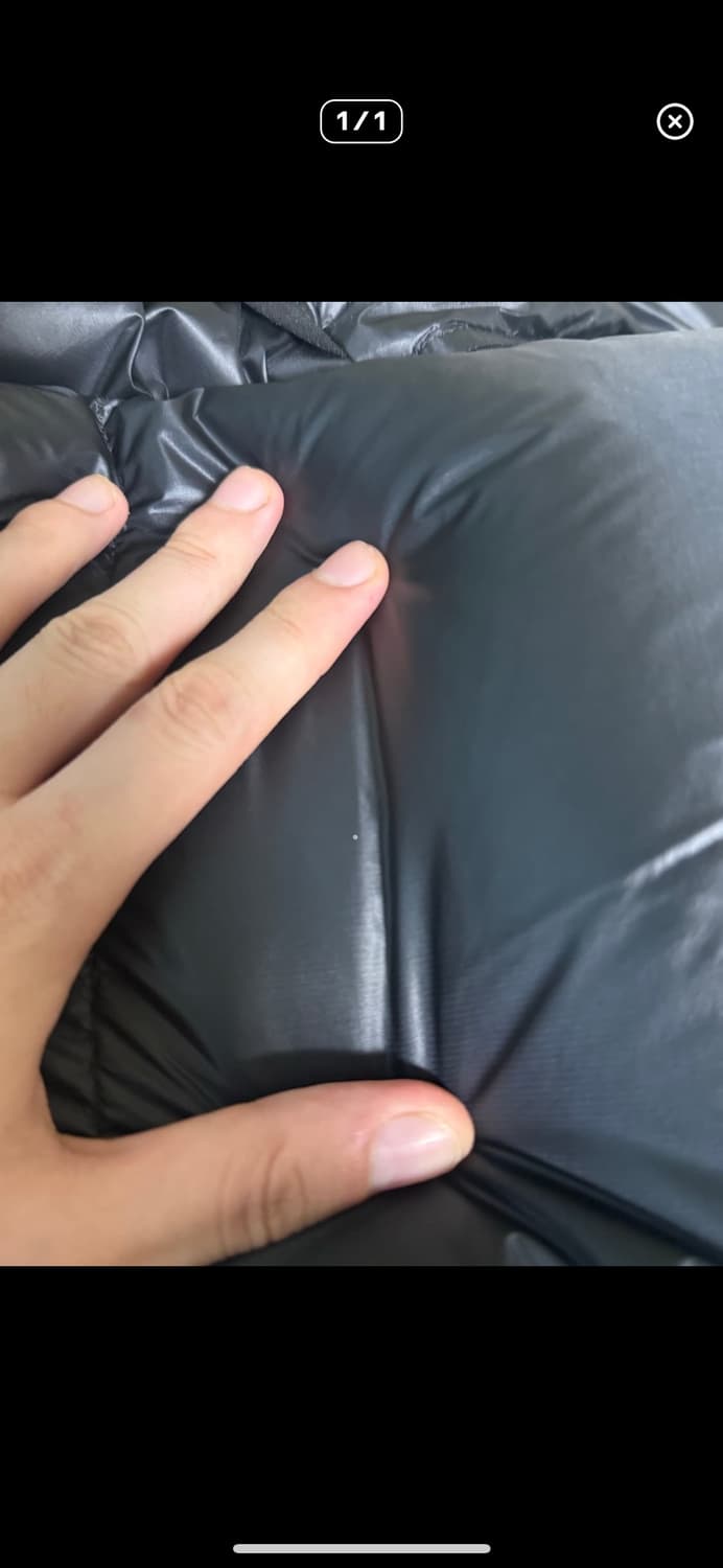 스투시 다운 파카 마이크로 립스탑 블랙 - L 상품이미지4